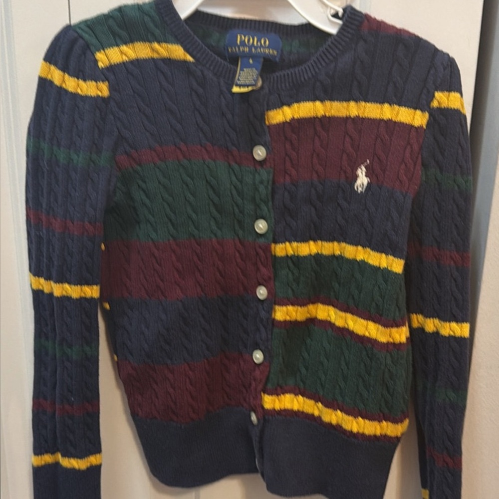 Ralph Lauren Multicolor Striped Cardigan